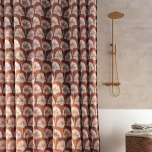 NWT | INDIGO ROAD Meru Fabric Shower Curtain – Dusty Terracotta, 70” x 72”